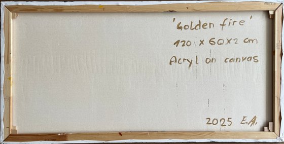 Golden Fire 60x120x2 cm