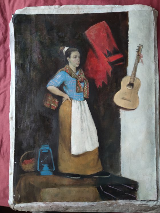 Portrait with a guitar