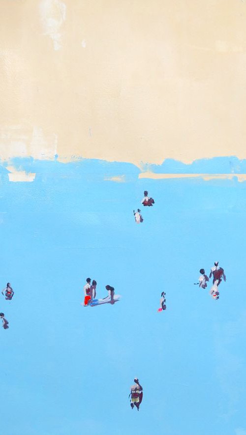 Tiny bathers by Carlos Martín