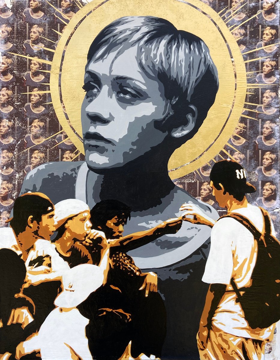 Portrait Acrylic Painting By Mike Ferrari, 18 X 23", The Apostles, Original Artwork