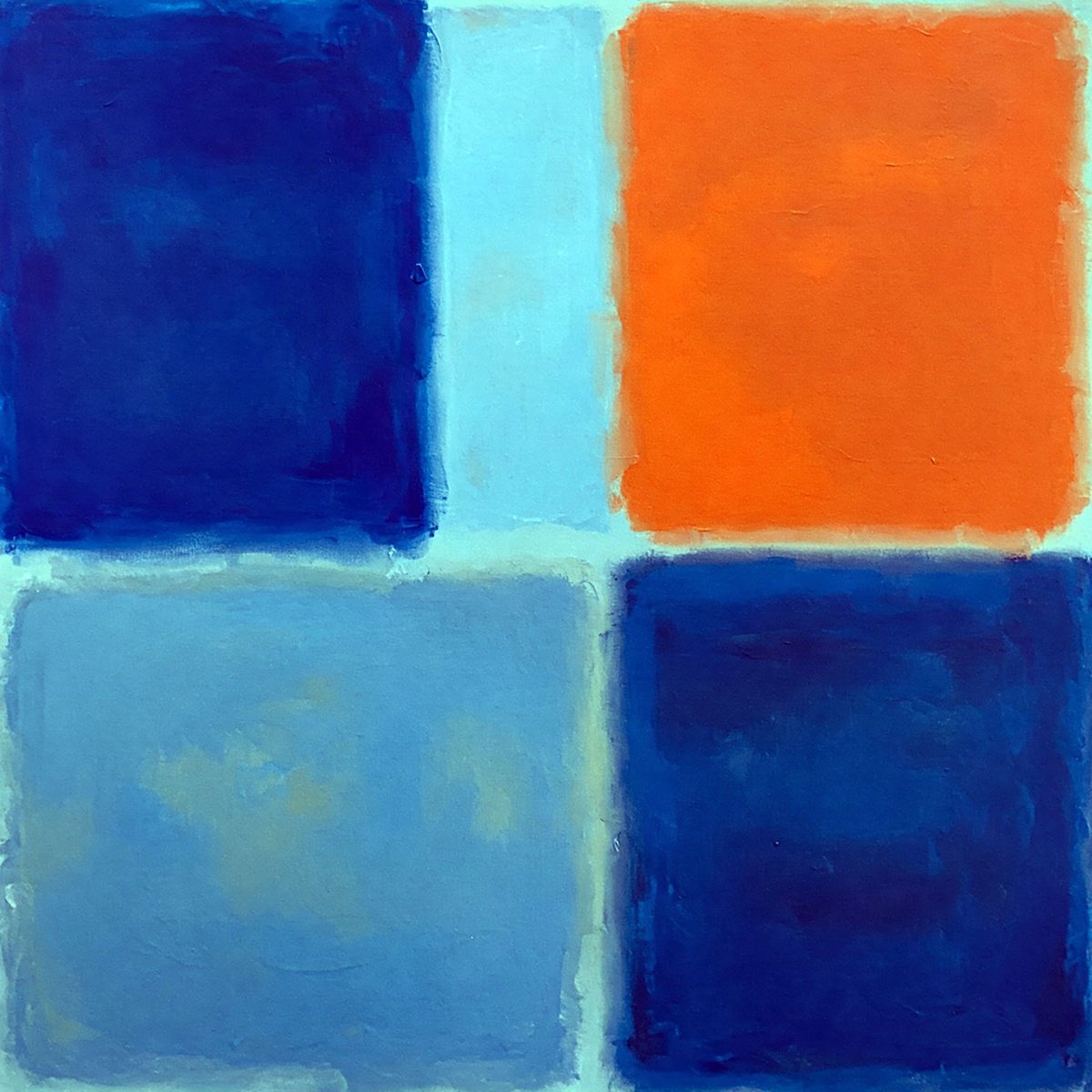 Abstract Giclee Print By Alessandro Butera, 35 X 35, Four Chromatic Emotions, Original Artwork