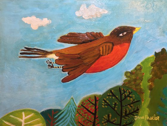 A Flying Robin