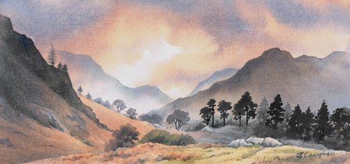 Arnison Crag from Silver Crag. by John Campbell