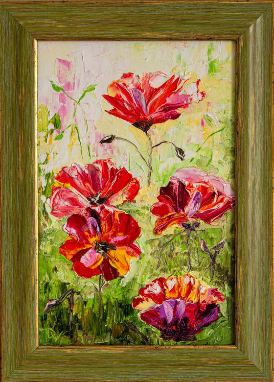 Red flowers(framed)