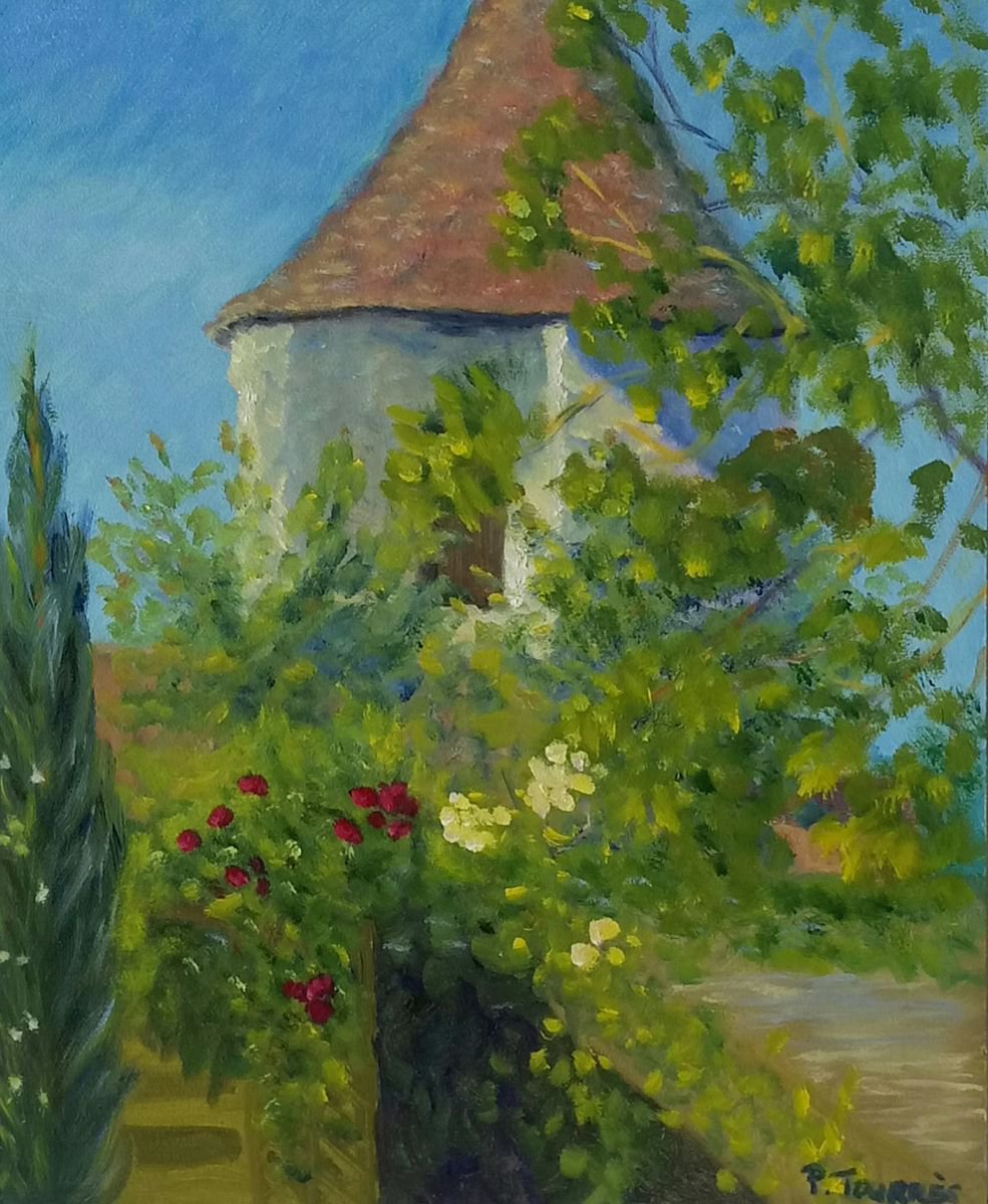Un coin du jardin . One of the corner of my garden by Patricia TOURRES