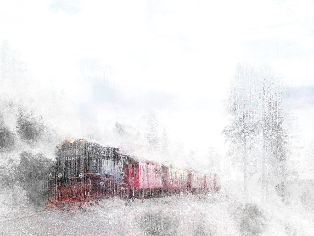 Tren de invierno by Javier Diaz