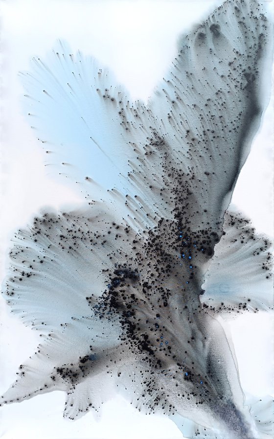 Nature 588 — Abstract Pale Blue Flight