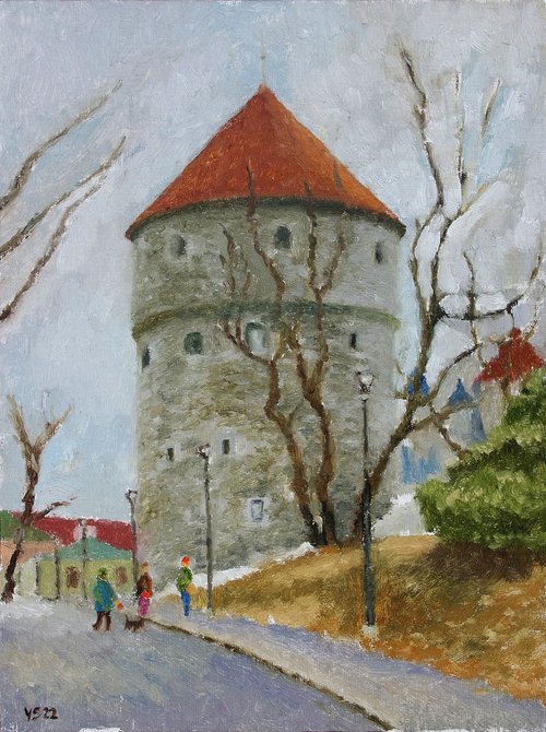 Old Tallinn, Kiek In De Kok Tower by Juri Semjonov
