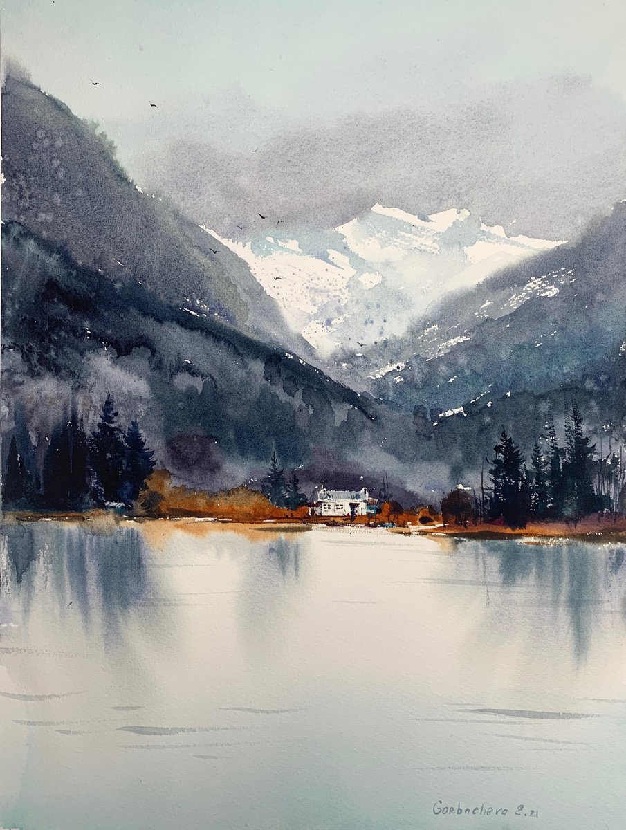Mountain Lake #12 by Eugenia Gorbacheva