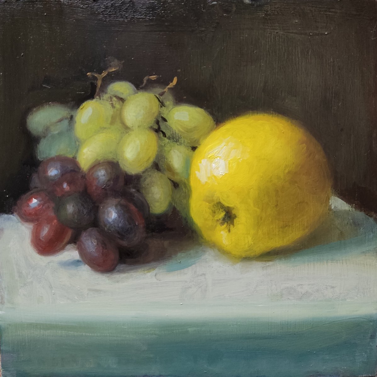Quince and grapes by HELINDA (Olga Mo?ller)