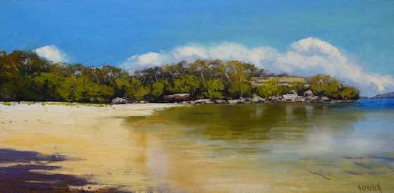 Sydney Harbour Beach Original Oil Painting