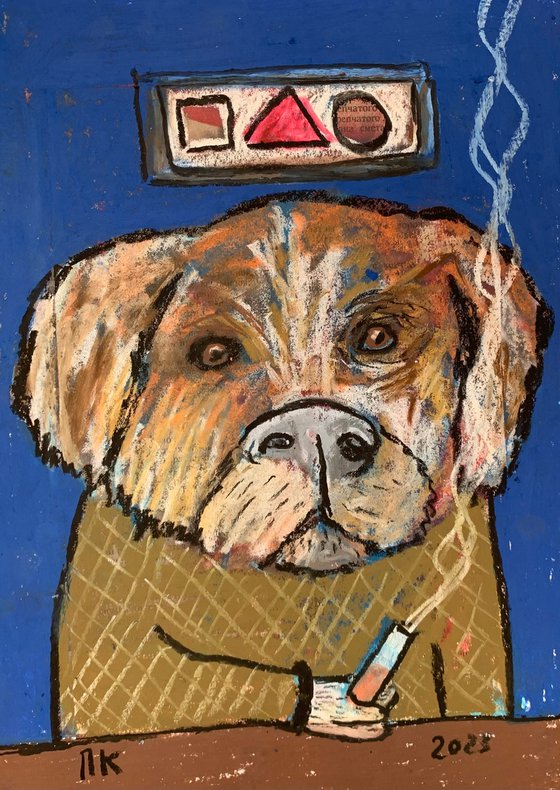 Smoking dog #81