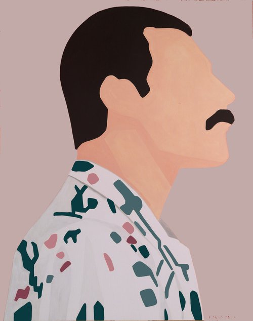 Freddie Portrait with a shirt by Marisa Añón