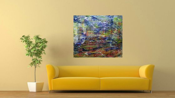 Suburbia (n.285) - 90 x 80 x 2,50 cm - ready to hang - acrylic painting on stretched canvas