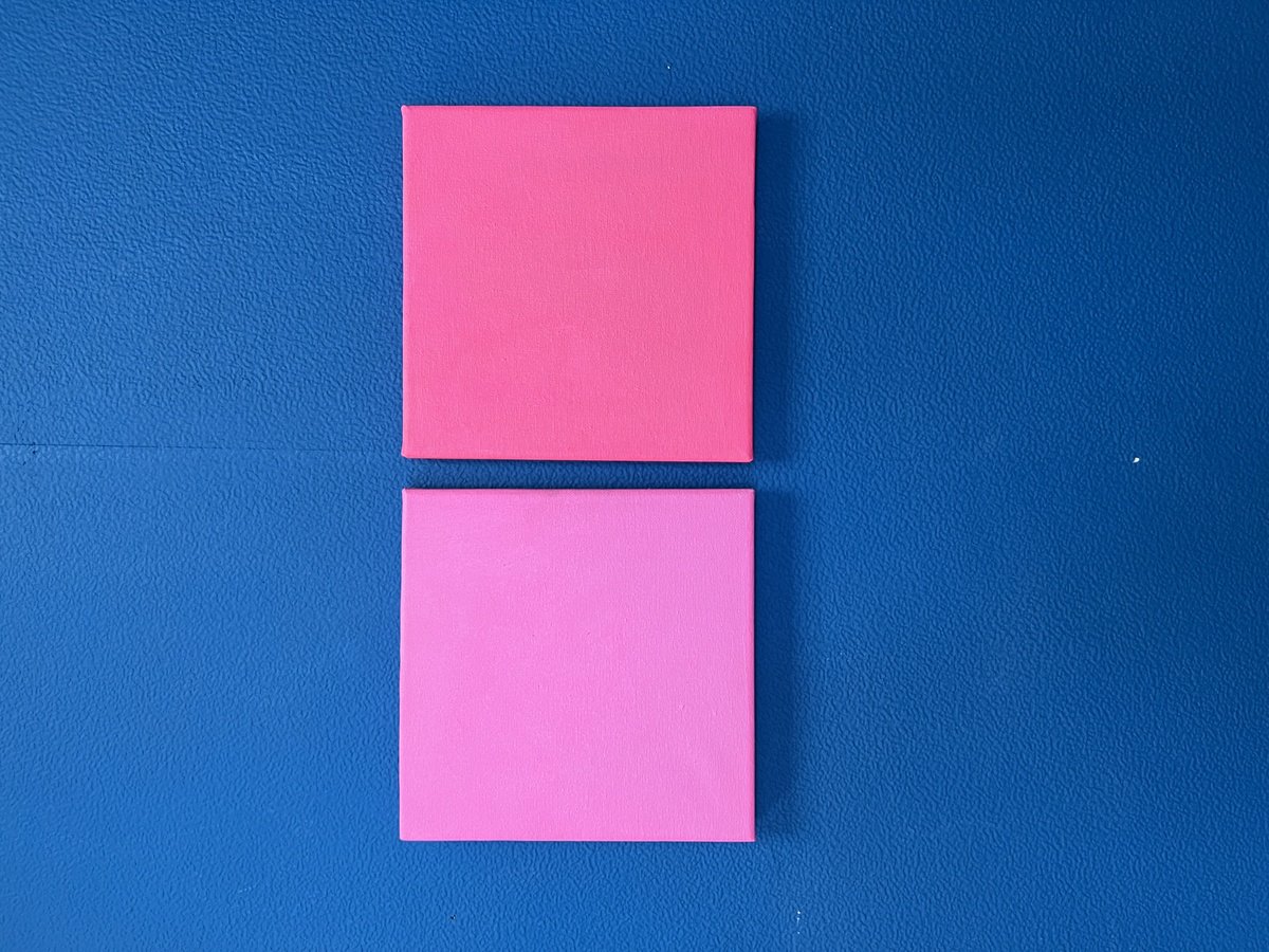 PINK SQUARES - Simple visual abstract by Sasha Robinson