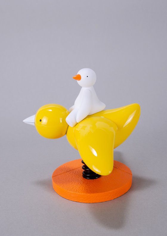 I Believe I Can't Fly - White & Yellow