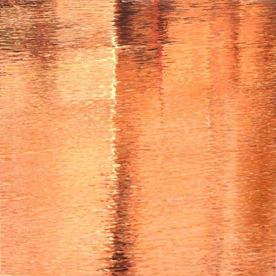Vibrant copper river (triptych)
