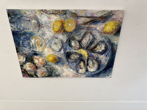 Still life with oysters