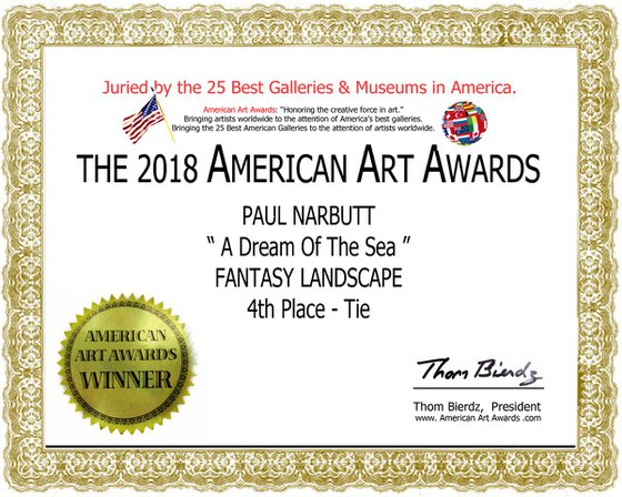 American Art Awards 4th place- A Dream Of The Sea