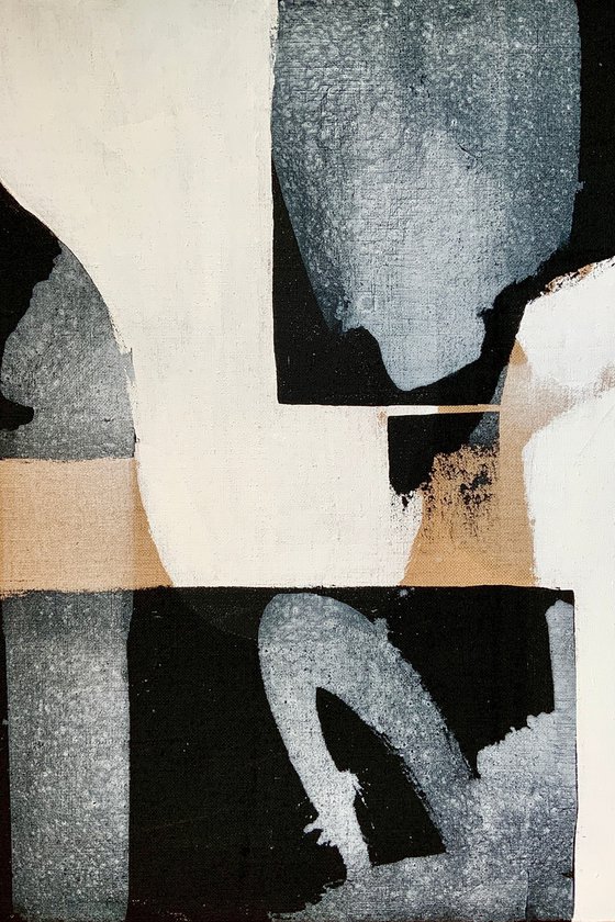 Abstraction No. 3521 -1 black & white