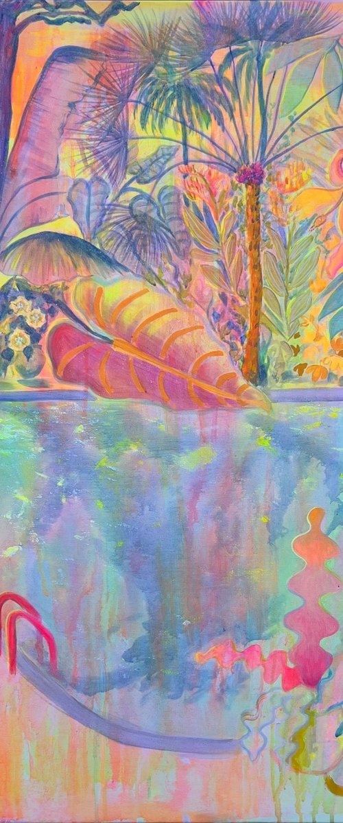 ‘Iridescent Skies = Languid Poolside’ by Kathryn Sillince