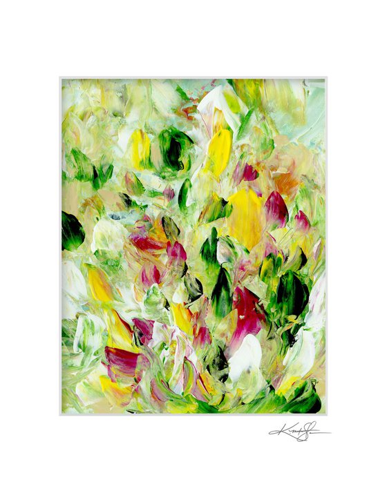 Tranquility Blooms 15 - Flower Painting by Kathy Morton Stanion