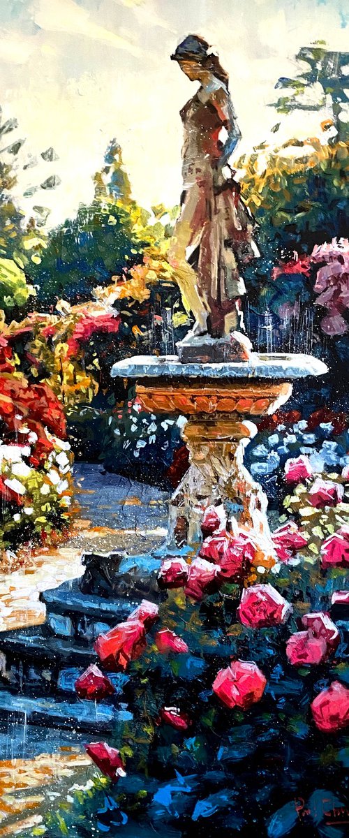 A Quiet Moment in the Garden by Paul Cheng