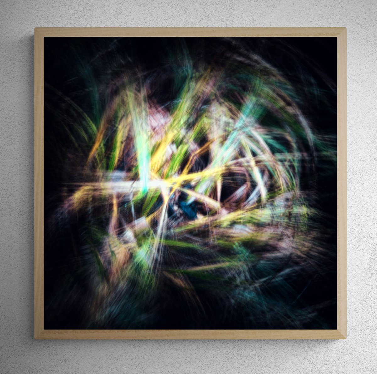 Abstract Landscape Photograph By Karim Carella, 39 X 39", Glimmer #3, Original Artwork