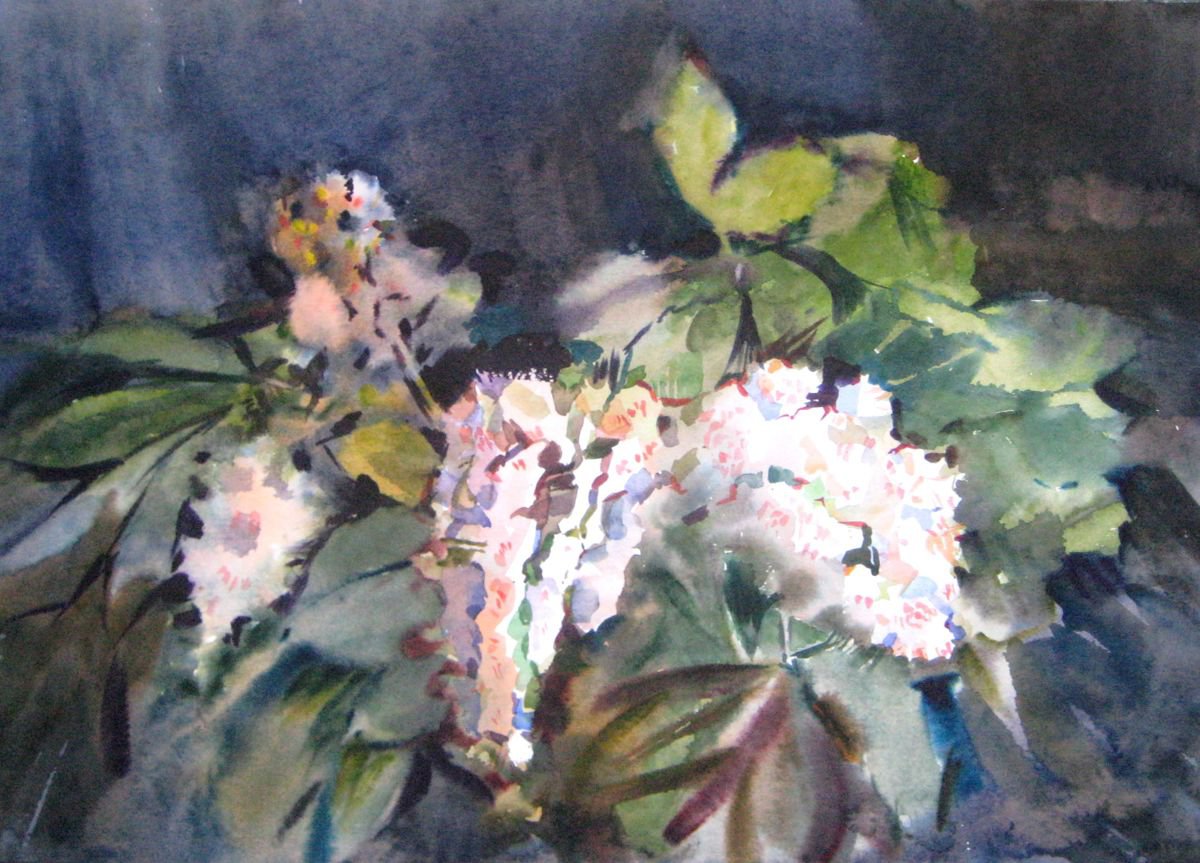 blooming chestnut by Valentina Kachina