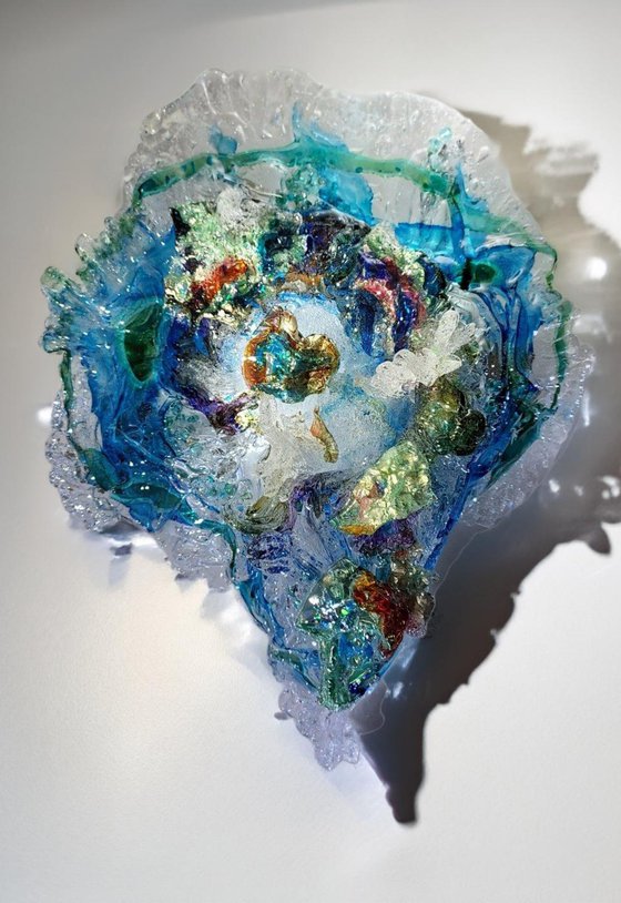 Glass Sculpture Ocean