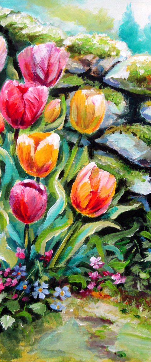 Tulips in the garden by Kovács Anna Brigitta