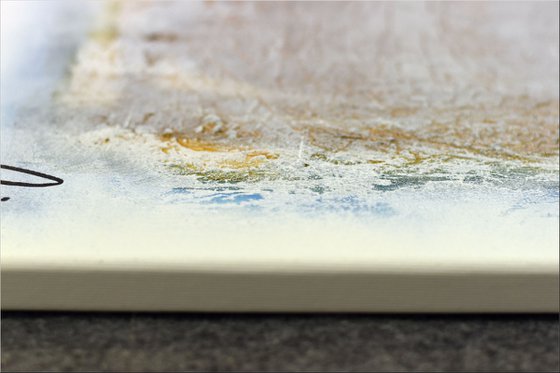 Golden Symphony  - Abstract Art - Acrylic Painting - Canvas Art -  Abstract Painting - Industrial Art