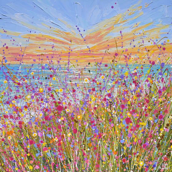 Seaside Bloom - Original Floral Painting