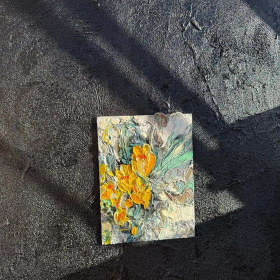 Light sprouting from darkness. Diptych