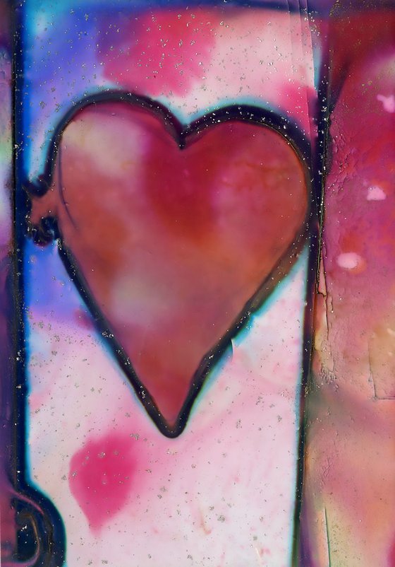 Magical Hearts - Collection of 6 - Small heart paintings by Kathy Morton Stanion