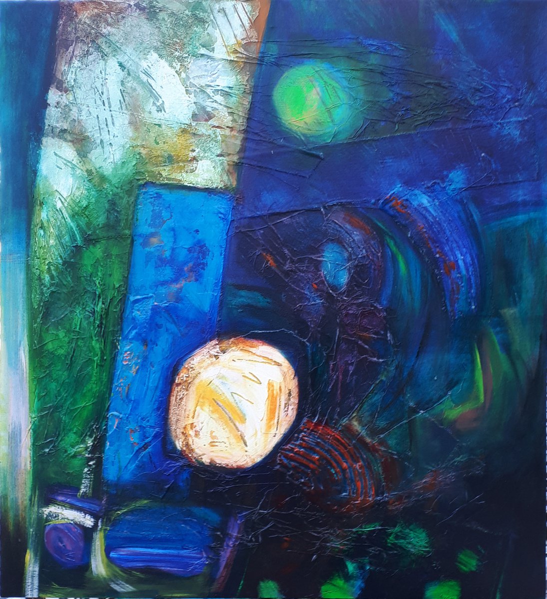  Echo Of Night By Frank Barnes, 32 X 35, Artwork For Sale On Artfinder