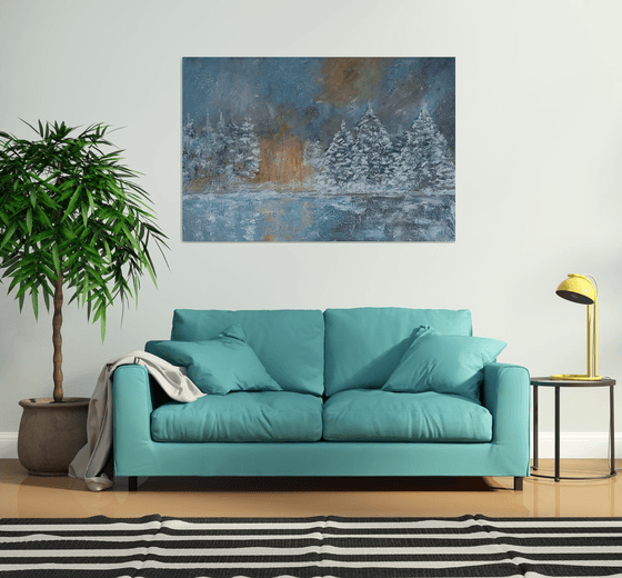 Landscape in the snow