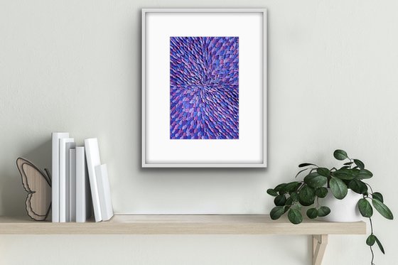 Jacaranda bloom (on paper, unframed)