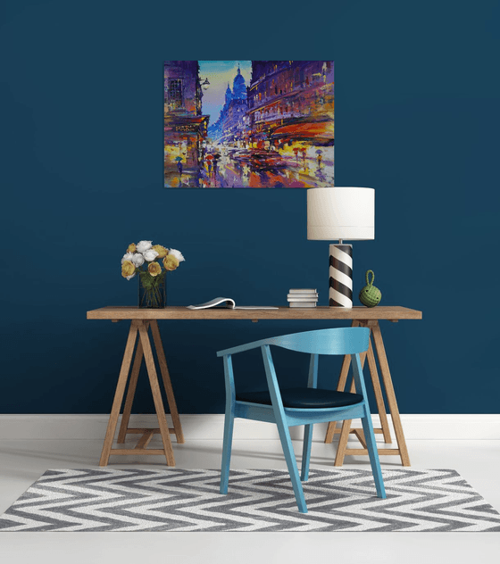 Montmartre Evening Reflections