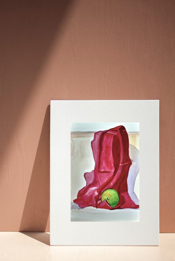 Still life with Drape & Lemon