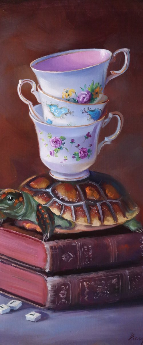 "Unusual tea party" by Lena Vylusk