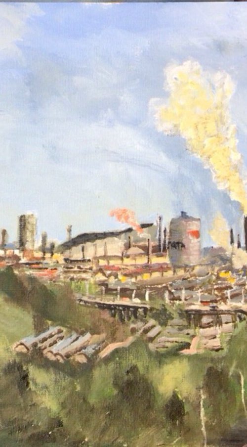 Port Talbot Steelworks by Julian Lovegrove Art