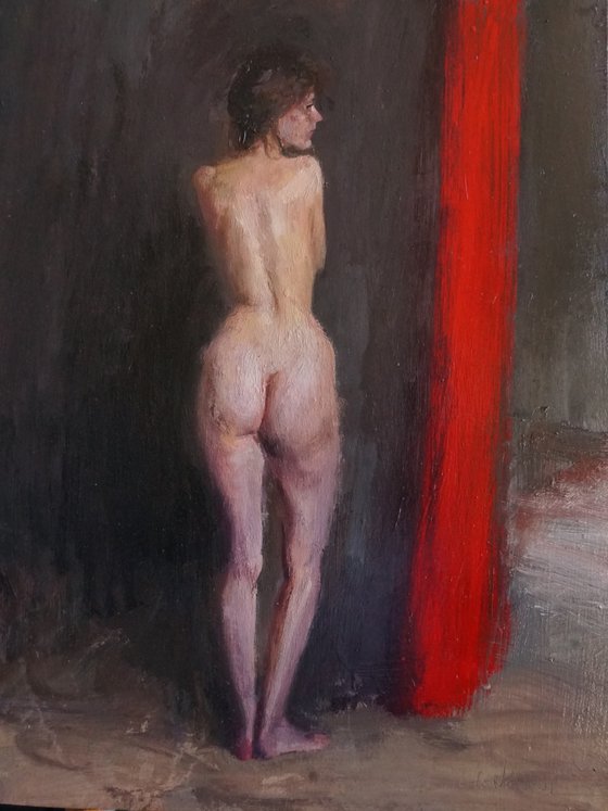 Red curtain