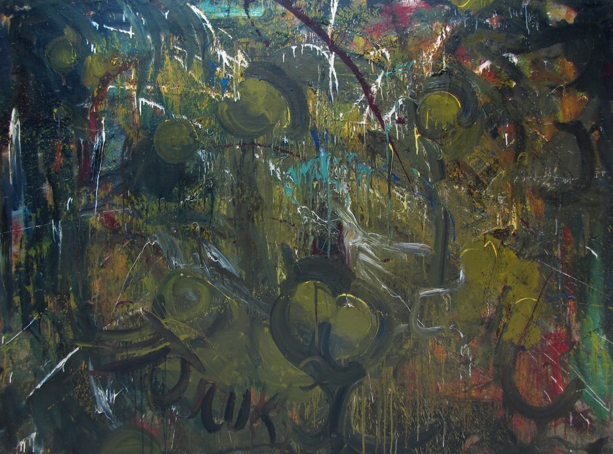 Impressionistic Abstract Oil Painting By Anatolii Varvarov, 71 X 55, Paradise Apples, Original Artwork