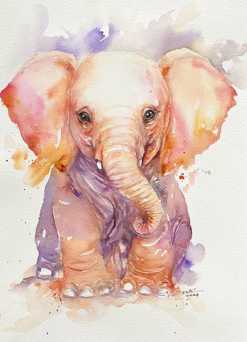 Deliah_Baby Elephant by Arti Chauhan
