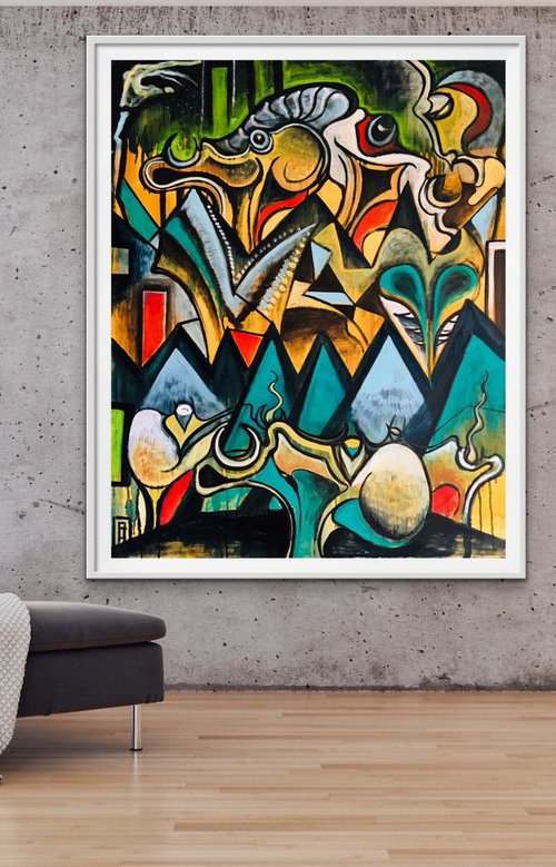 canvas 20 by František Florian by Frantisek Florian
