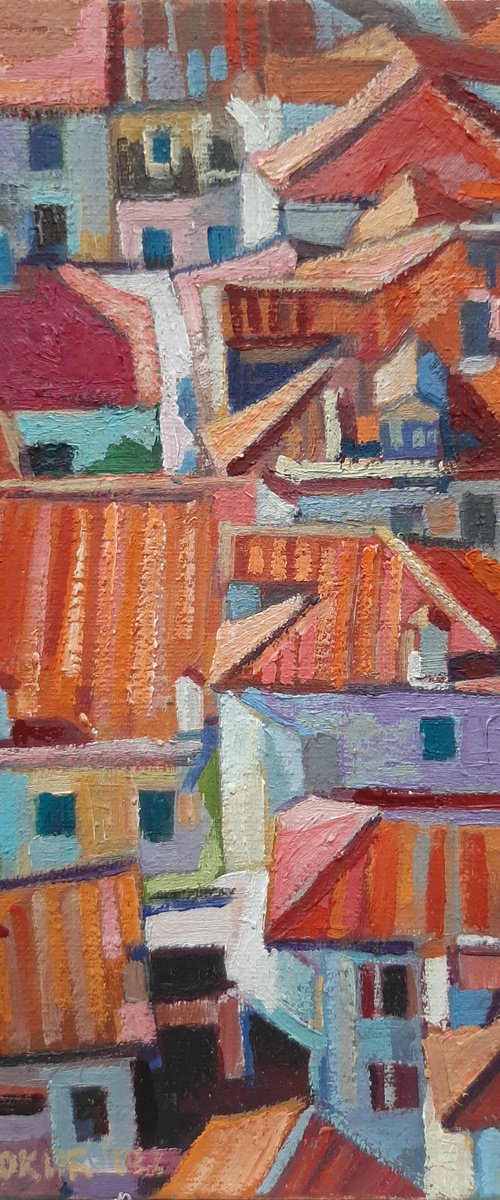 Roofs,  2022, 2, miniature by Maja Đokić Mihajlović