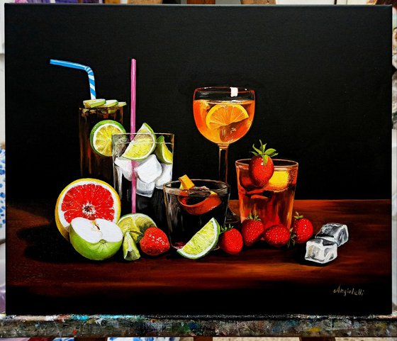 Still life with drinks