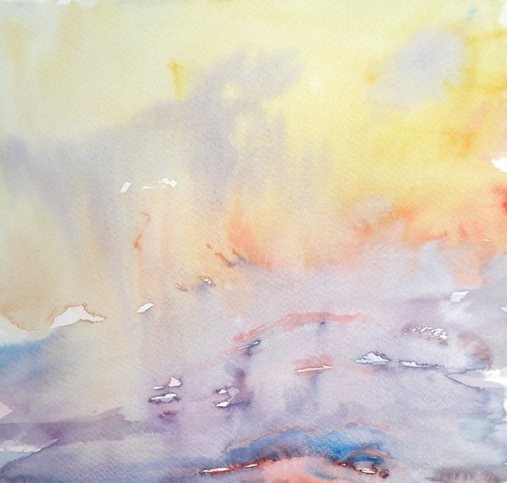 Sunset on sea