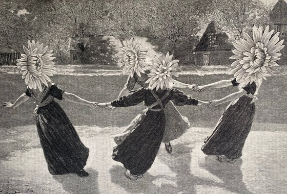 Dancing flower children